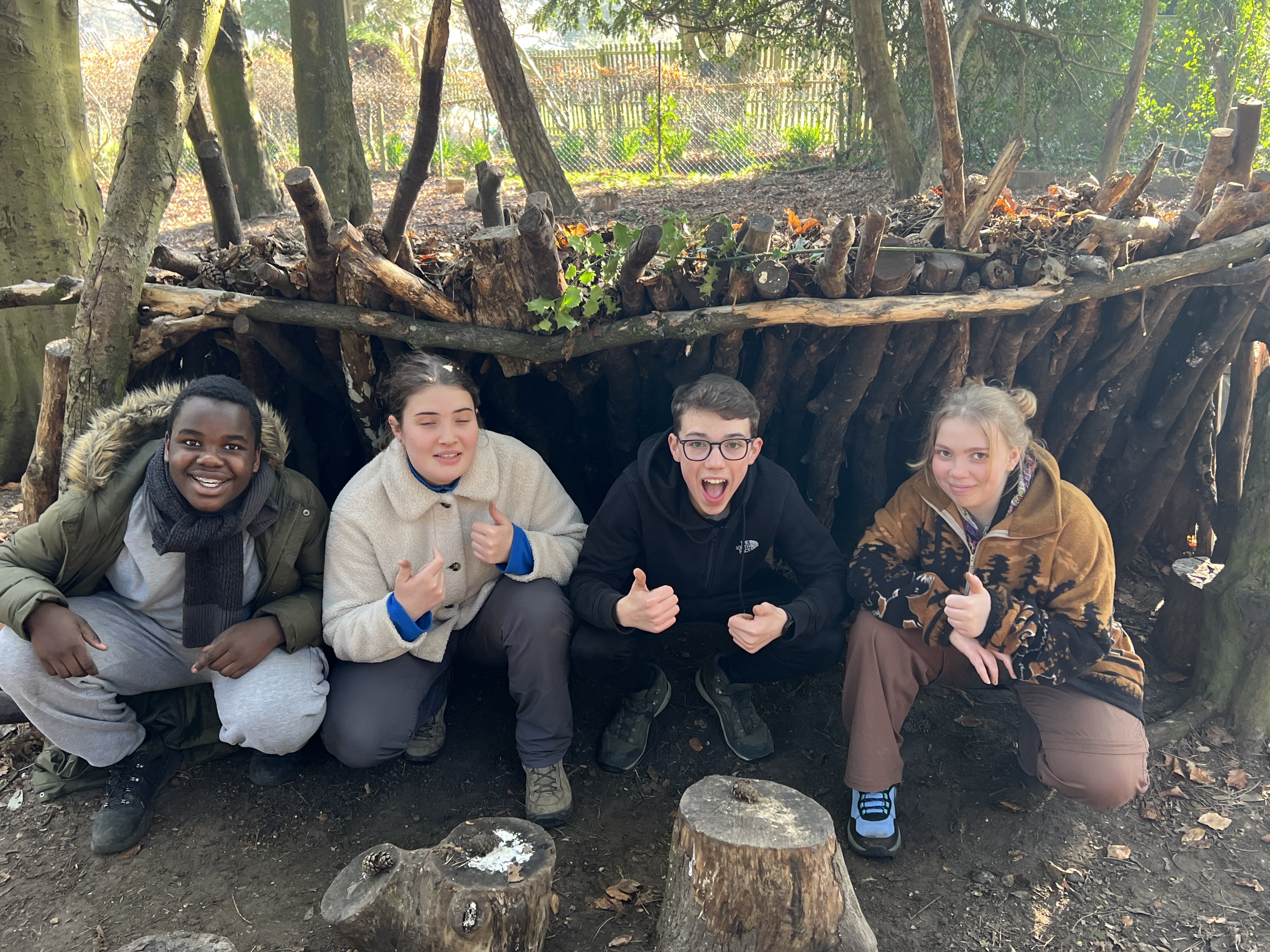 YEA members at the Residential trip