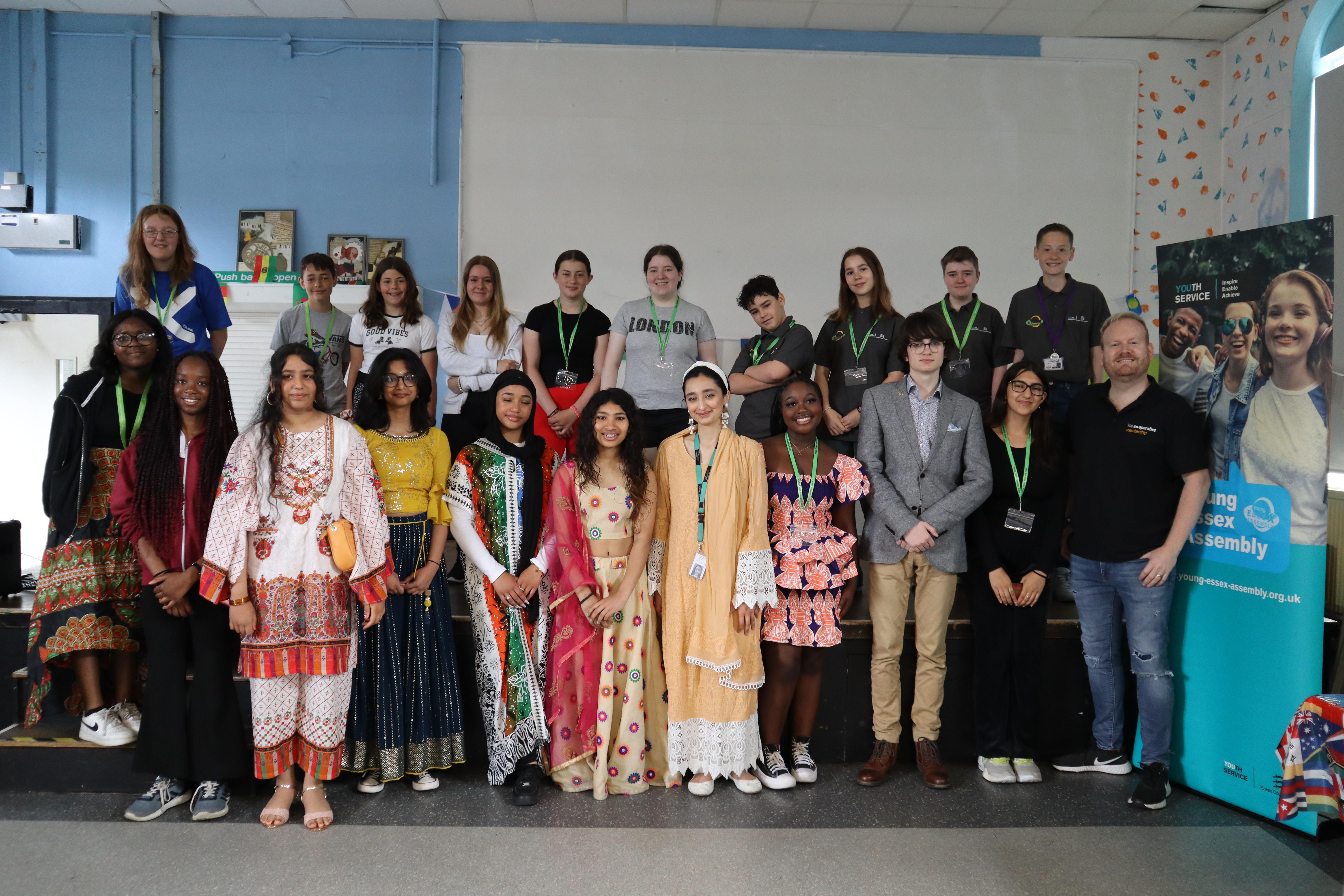 YEA members at the Residential trip